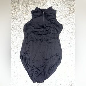 Bloch High Neck Zip Up Leotard